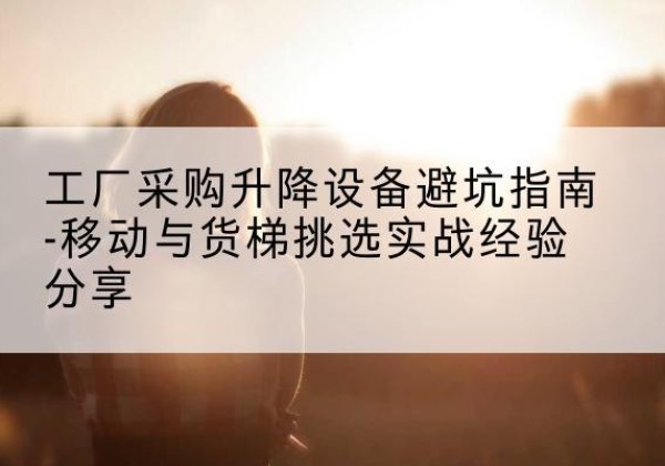文县移动式升降机怎么选-工厂采购升降设备避坑指南-移动与货梯挑选实战经验分享